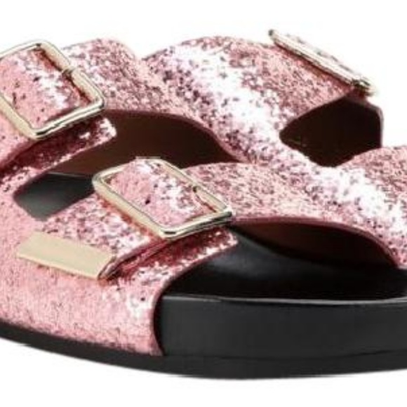 GIVENCHY Glitter Sparkle Buckle Sandals - Picture 6 of 8